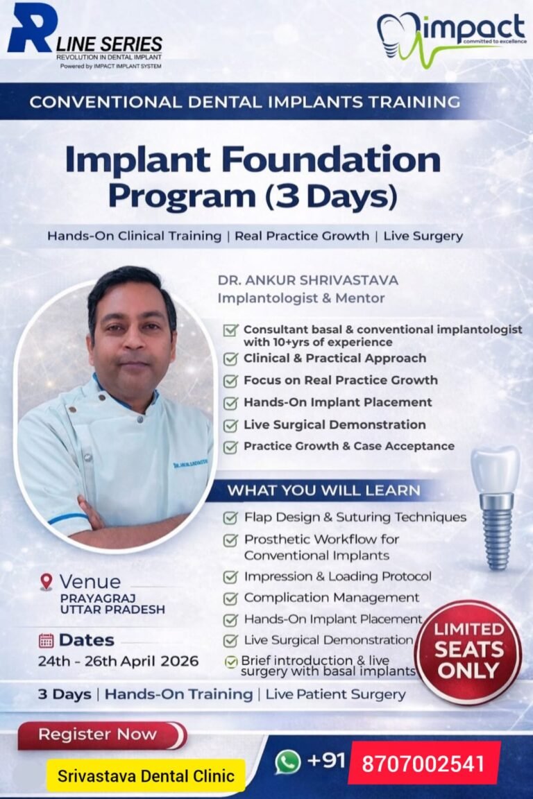 Home 47 Why Srivastava Dental Clinic is the Best Choice for Dental Implant Training in Prayagraj