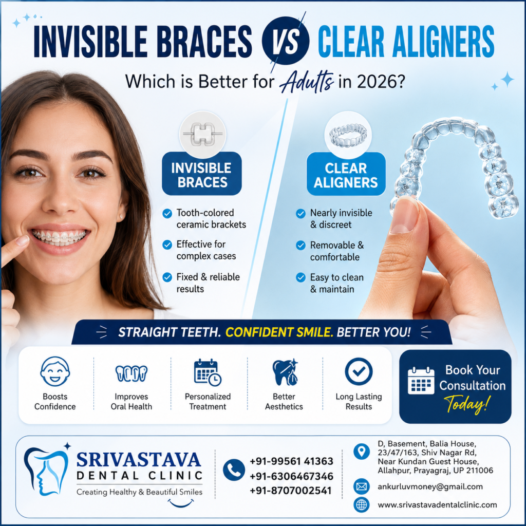 Invisible Braces vs Clear Aligners: Which is Better for Adults in 2026?