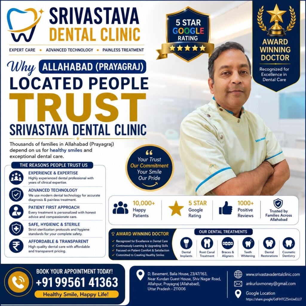 Why Allahabad (Prayagraj) Located People Trust Srivastava Dental Clinic